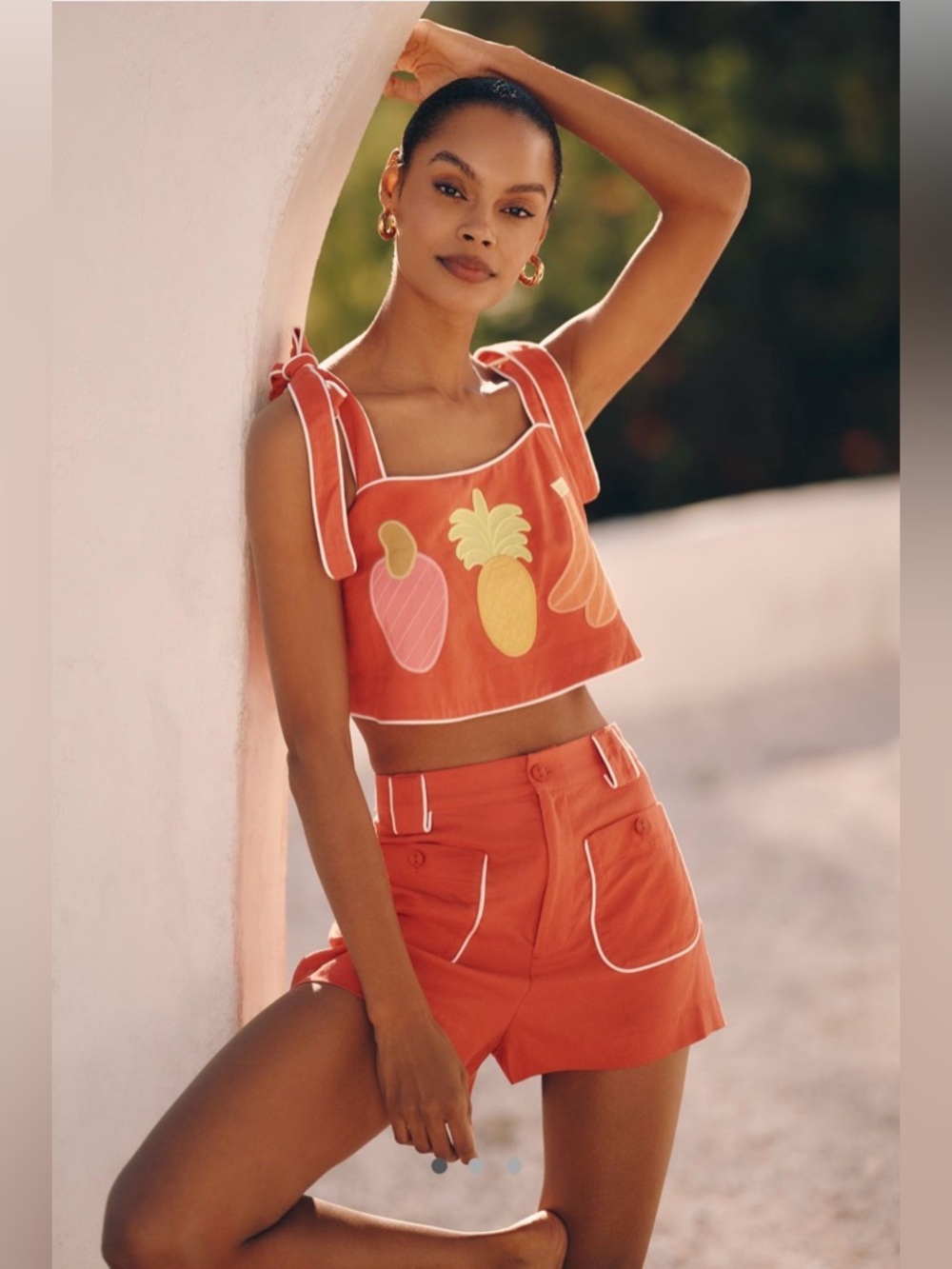 Farm Rio x Anthropologie Embroidered
Tank Top - Fruit NWT